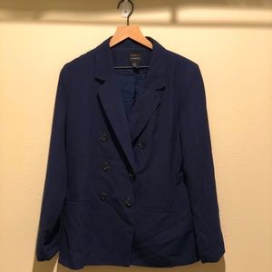 🔥Navy blue, Longline, Business-casual Blazer